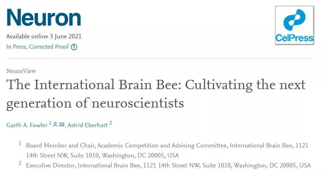 BrainBee|ţУϵ֤ͨԿѧ֪ڿNeuron־Ļƽ